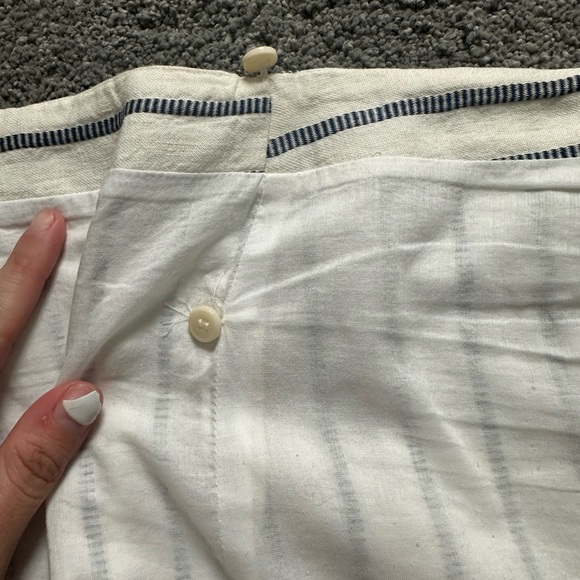 Theory Wrap-Tie Skirt in Split Stripes - Picture 8 of 15